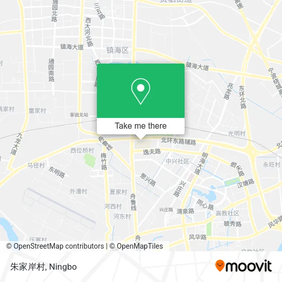 朱家岸村 map