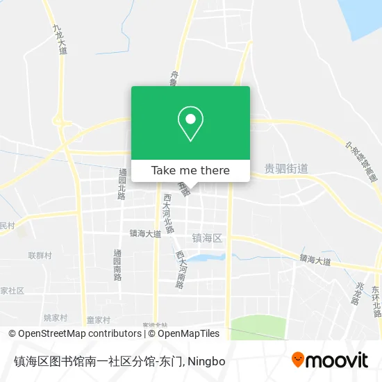 镇海区图书馆南一社区分馆-东门 map