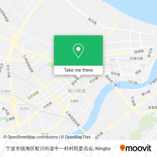 宁波市镇海区蛟川街道中一村村民委员会 map