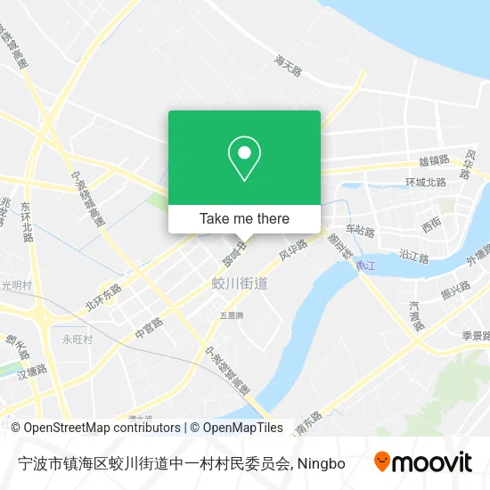 宁波市镇海区蛟川街道中一村村民委员会 map