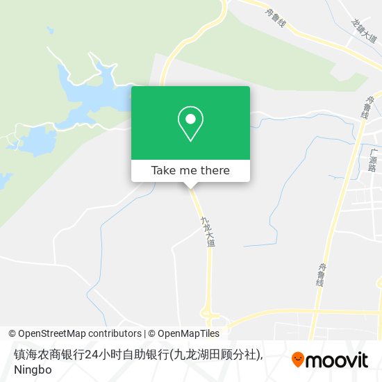 镇海农商银行24小时自助银行(九龙湖田顾分社) map