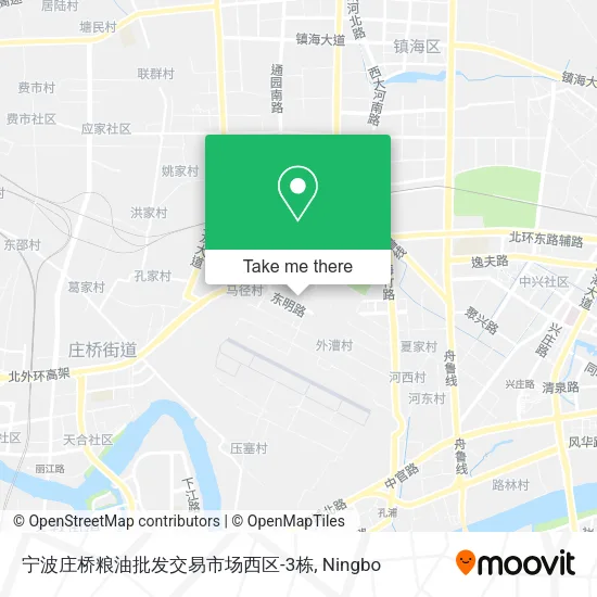 宁波庄桥粮油批发交易市场西区-3栋 map