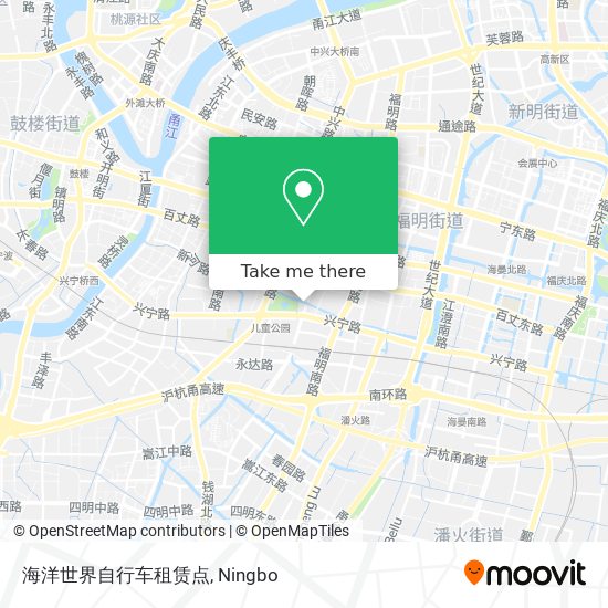 海洋世界自行车租赁点 map