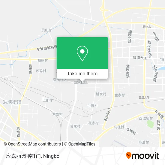 应嘉丽园-南1门 map