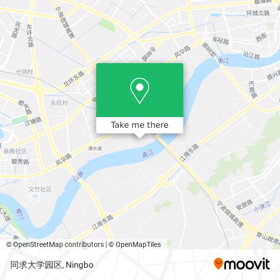 同求大学园区 map