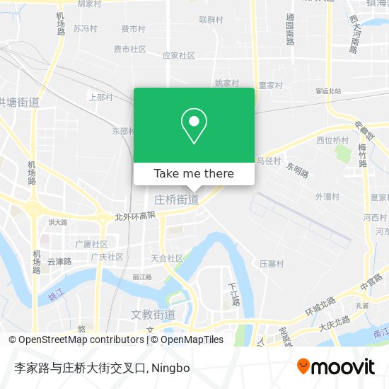 李家路与庄桥大街交叉口 map