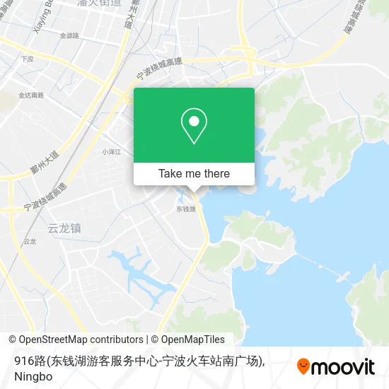 916路(东钱湖游客服务中心-宁波火车站南广场) map