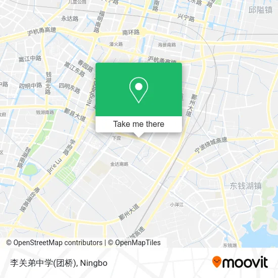 李关弟中学(团桥) map