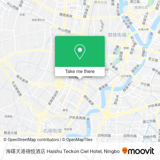 海曙天港禧悦酒店 Haishu Teckon Ciel Hotel map