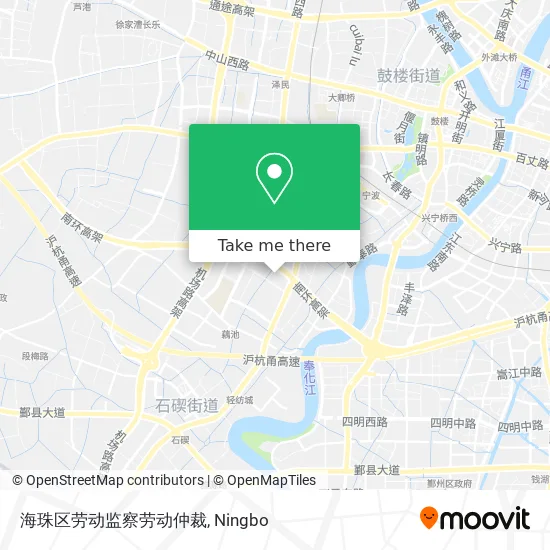 海珠区劳动监察劳动仲裁 map