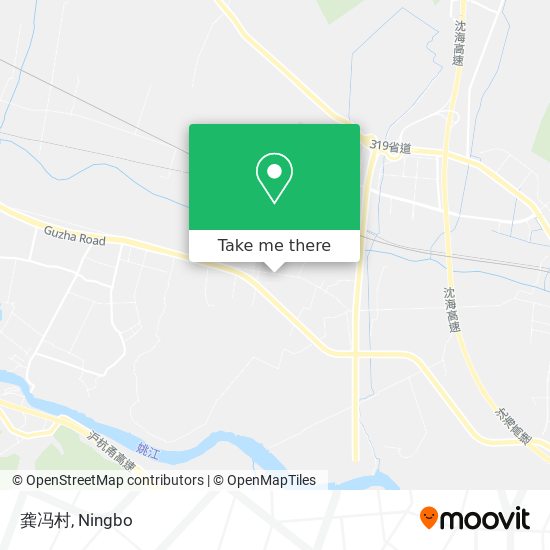 龚冯村 map