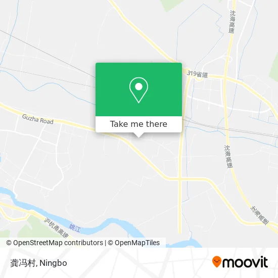 龚冯村 map
