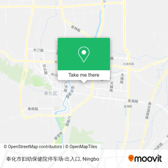 奉化市妇幼保健院停车场-出入口 map