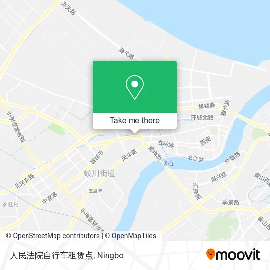 人民法院自行车租赁点 map