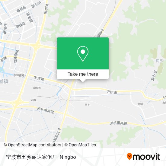 宁波市五乡丽达家俱厂 map