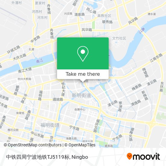 中铁四局宁波地铁TJ5119标 map