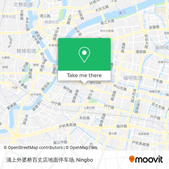 涌上外婆桥百丈店地面停车场 map