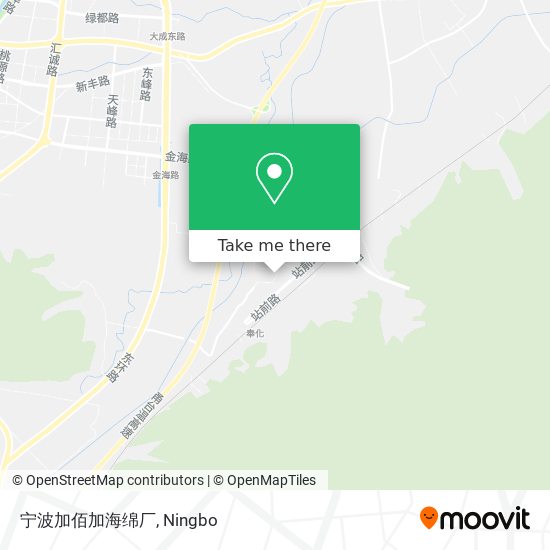 宁波加佰加海绵厂 map