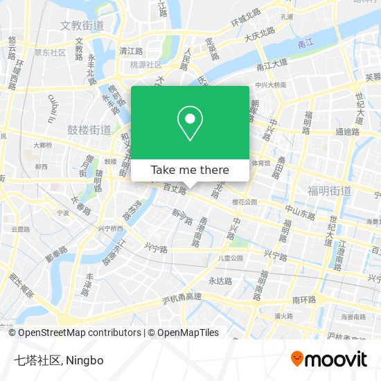 七塔社区 map
