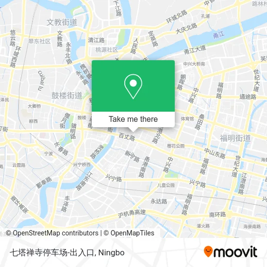 七塔禅寺停车场-出入口 map