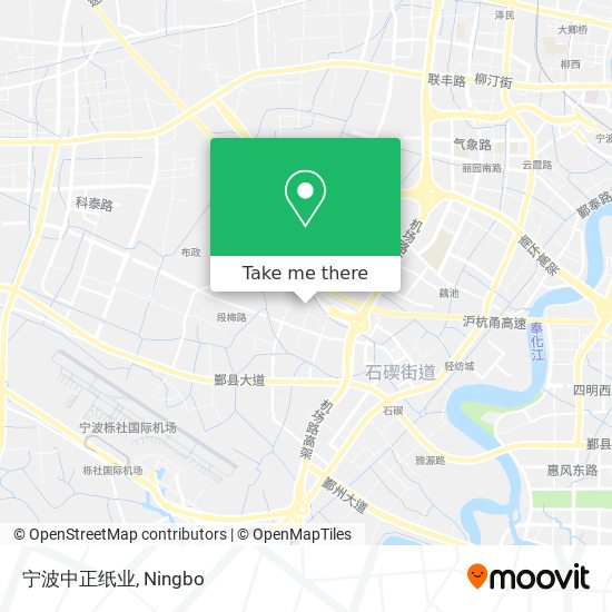 宁波中正纸业 map