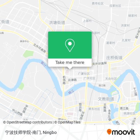 宁波技师学院-南门 map