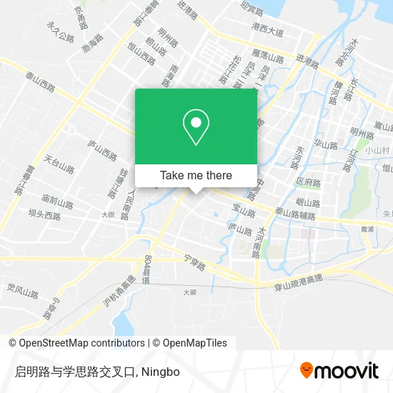 启明路与学思路交叉口 map