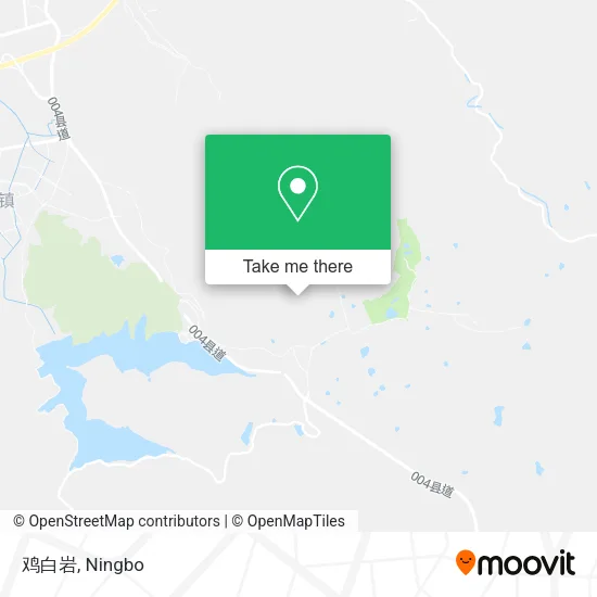 鸡白岩 map