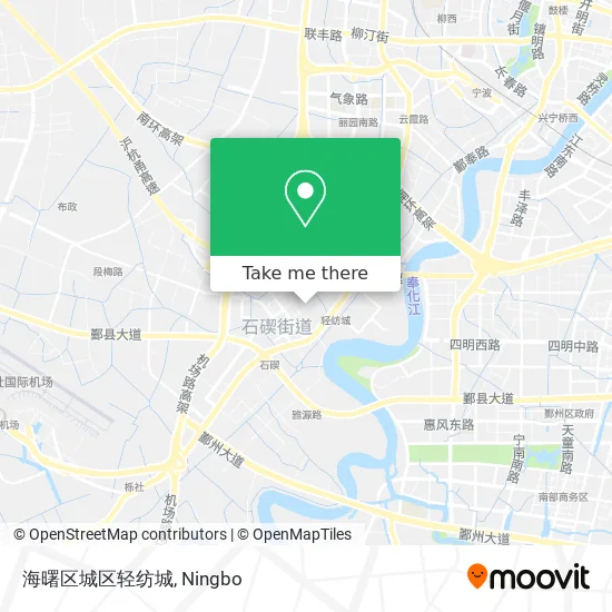 海曙区城区轻纺城 map