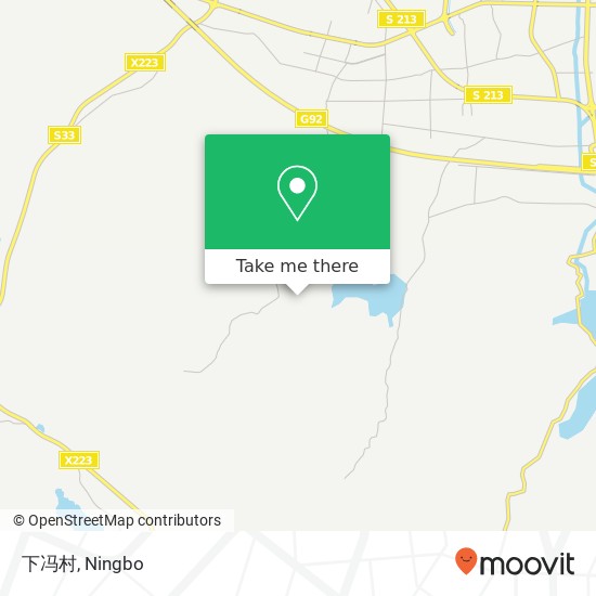 下冯村 map