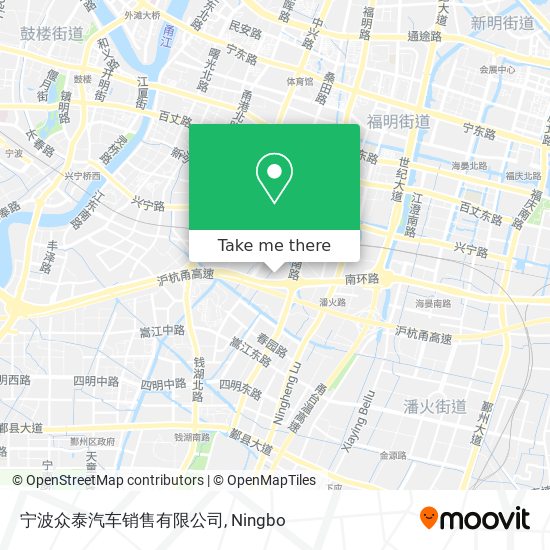 宁波众泰汽车销售有限公司 map