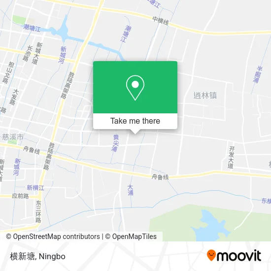 横新塘 map