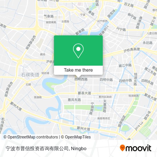 宁波市普信投资咨询有限公司 map