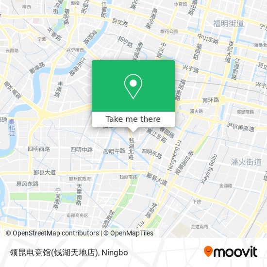 领昆电竞馆(钱湖天地店) map