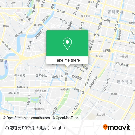 领昆电竞馆(钱湖天地店) map