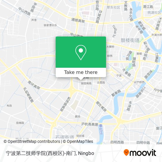 宁波第二技师学院(西校区)-南门 map