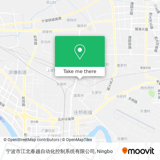 宁波市江北春越自动化控制系统有限公司 map