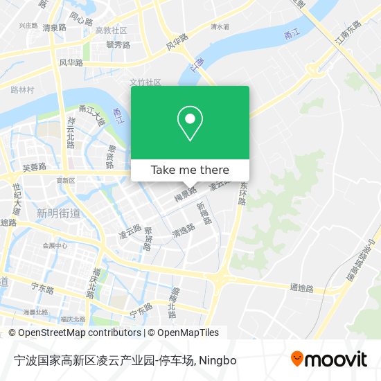宁波国家高新区凌云产业园-停车场 map