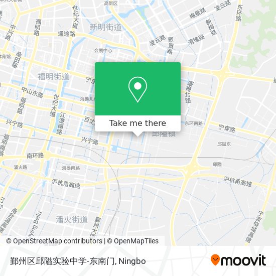 鄞州区邱隘实验中学-东南门 map