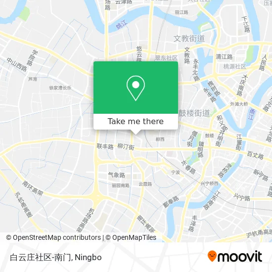 白云庄社区-南门 map