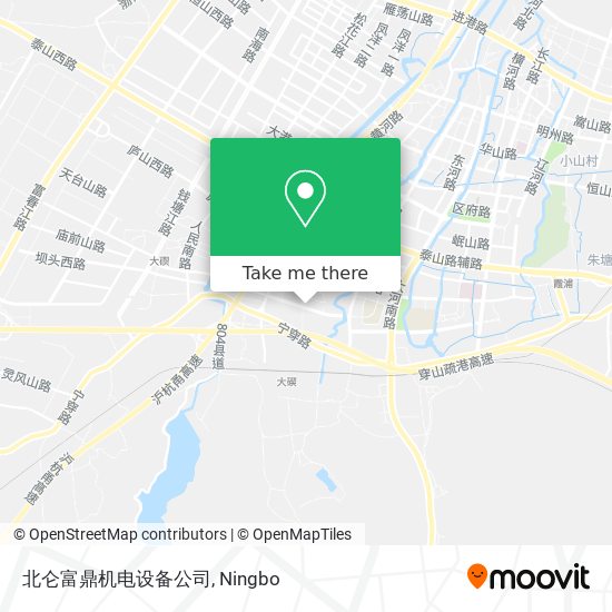北仑富鼎机电设备公司 map