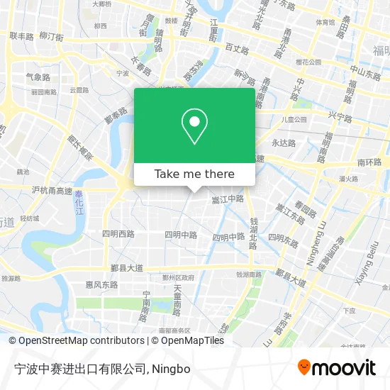 宁波中赛进出口有限公司 map