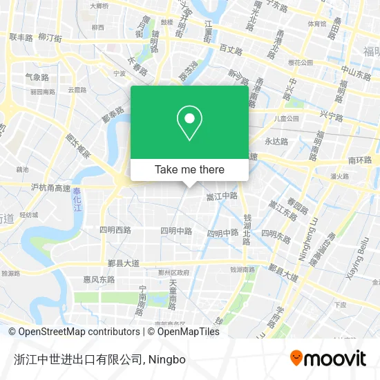 浙江中世进出口有限公司 map