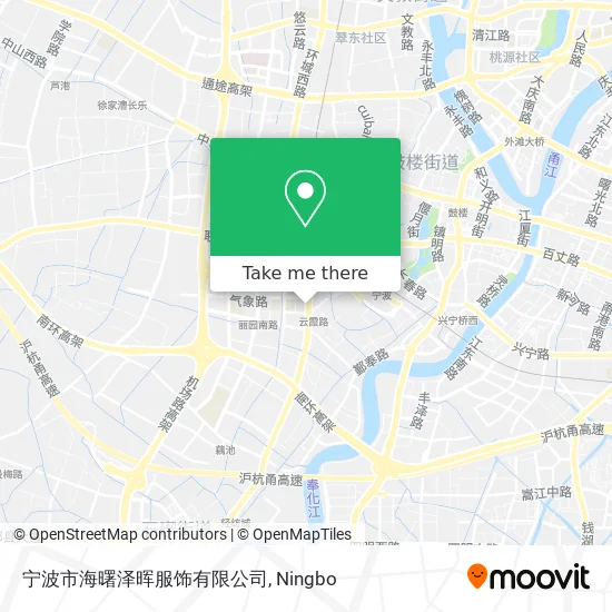 宁波市海曙泽晖服饰有限公司 map