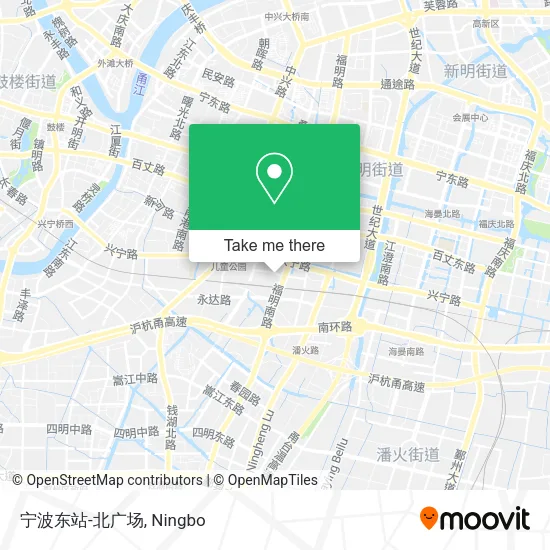 宁波东站-北广场 map