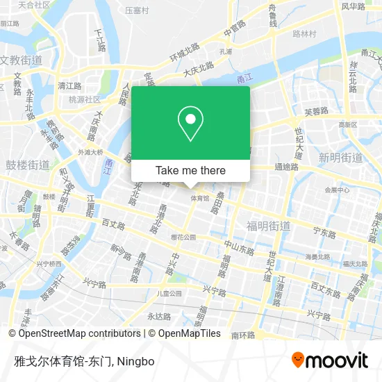 雅戈尔体育馆-东门 map