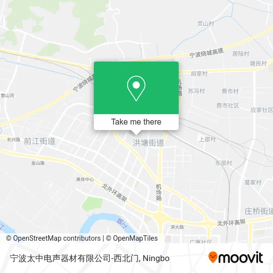 宁波太中电声器材有限公司-西北门 map
