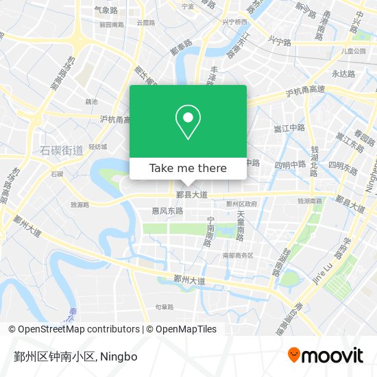 鄞州区钟南小区 map