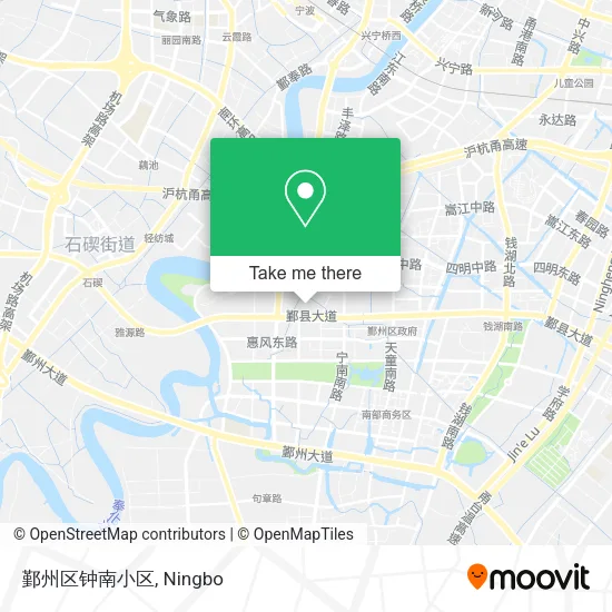 鄞州区钟南小区 map
