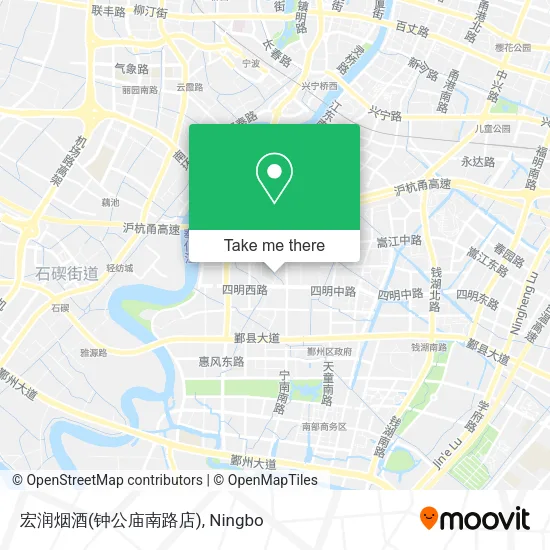 宏润烟酒(钟公庙南路店) map